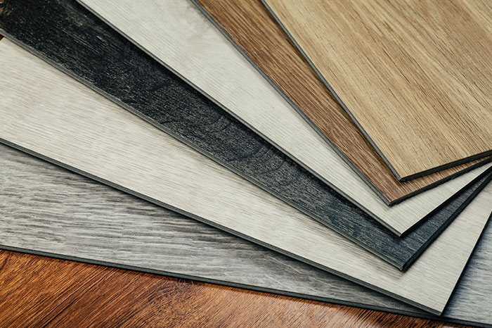 Flooring and porcelain samples